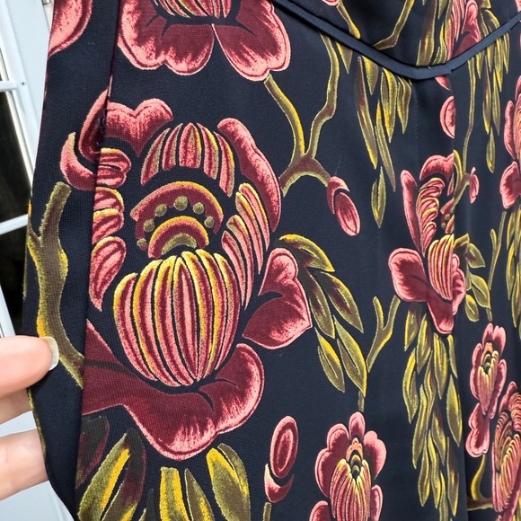 NWOT Ann Taylor Floral Boho Wide Leg Floral Trousers Sz 14 - Picture 6 of 10